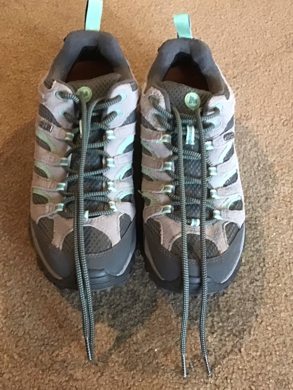 Merrell Moab 2 Granite Waterproof WP Low Trail Hiking Shoes NWOB Size 10